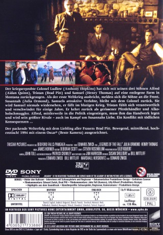 Wichry namiętności [DVD]