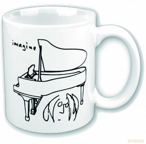 John Lennon: Image Piano Boxed Mug, White [KUBEK]
