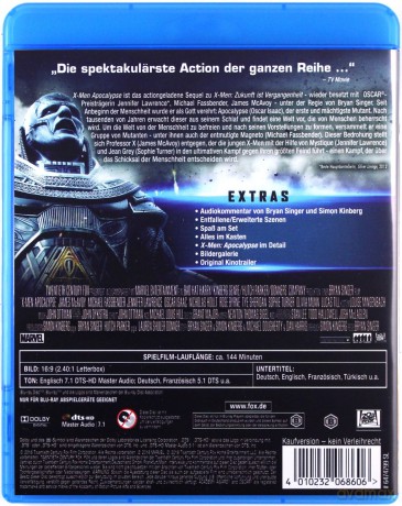 X-Men: Apocalypse [Blu-Ray]