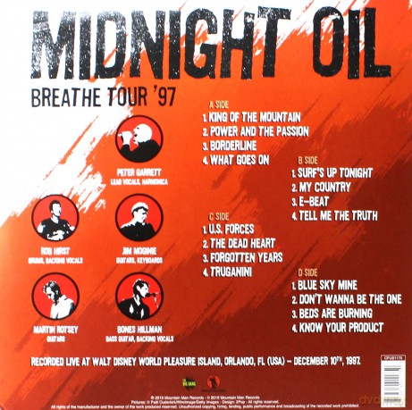 Midnight Oil: Breathe Tour 97 (Red/White) (Rsd 2019) [2xWinyl]
