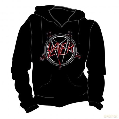 Slayer: Pentagram, Pulover Hoodie, Black (S) [BLUZA]
