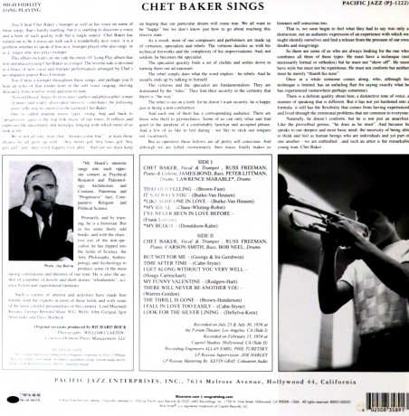 Chet Baker: Chet Baker Sings (Tone Poet) [Winyl]