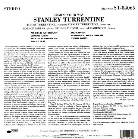 Stanley Turrentine: Comin Your Way [Winyl]