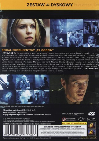 Homeland Sezon 1 [4DVD]