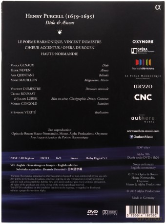 Purcell: Dido Aeneas [DVD]