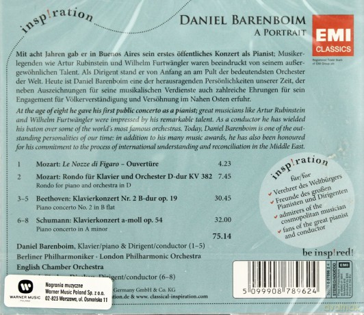 Daniel Barenboim: A Portrait [CD]