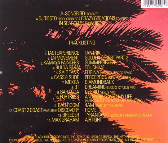 Dj Tiesto - In Search Of Sunrise 2 [CD]