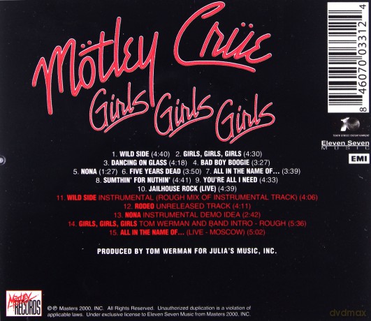Motley Crue: Girls, Girls, Girls [CD]