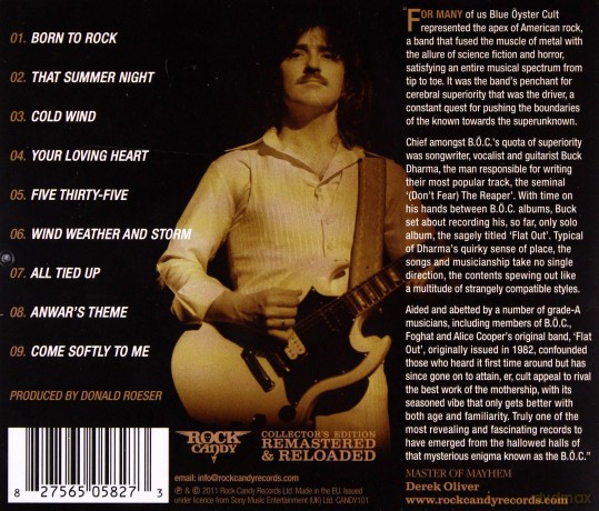Buck Dharma: Flat Out [CD]
