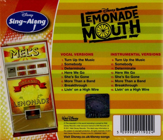 Lemonade Mouth soundtrack (Lemoniada Gada) (Sing-A-Long) [CD]