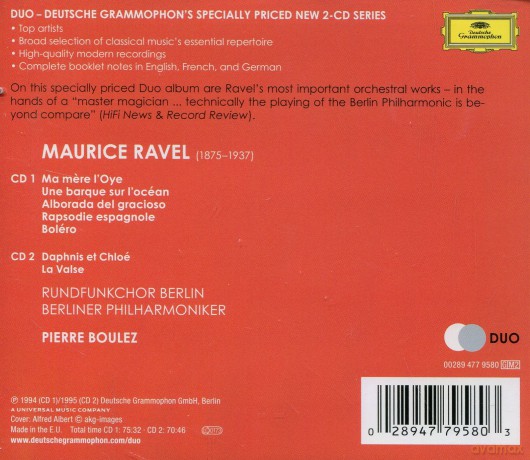 Pierre Boulez: Ravel: Orchestral Works (Duo) [2CD]