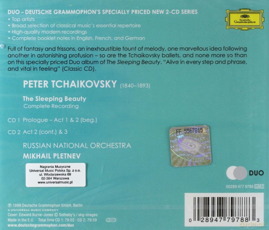 Mikhail Pletnev: Tchaikovsky: Sleeping Beauty (Duo) [2CD]