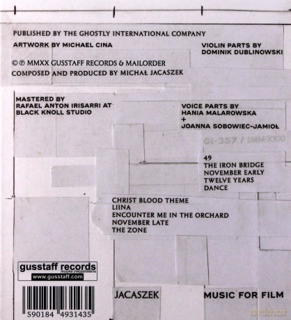 Jacaszek: Music For Film [CD]