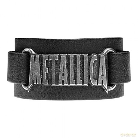 Metallica: Logo Leather Wriststrap Bransoletka