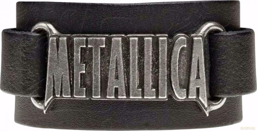 Metallica: Logo Leather Wriststrap Bransoletka
