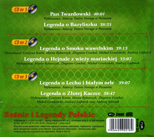 Kolekcja Magiczne Opowieści: Baśnie i legendy polskie BOX [3CD]