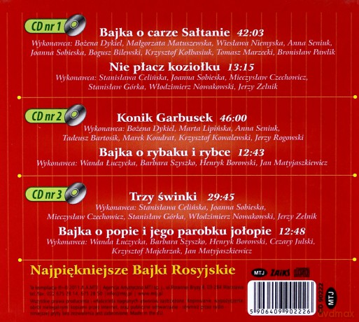 Kolekcja Magiczne Opowieści: Najpiękniejsze bajki rosyjskie BOX [3CD]