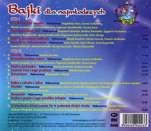 Bajki dla najmłodszych [BOX] [3CD]