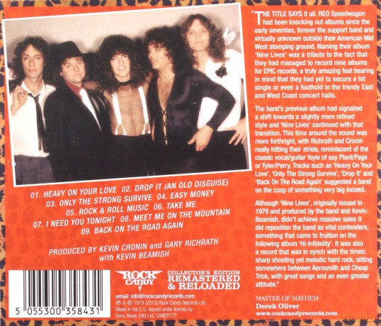 Reo Speedwagon: Nine Lives [CD]