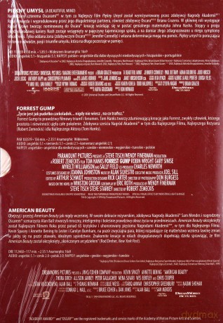 Najlepszy Film Kolekcja Paramount: American Beauty / Forrest Gump / Piękny Umysł [BOX] [3DVD]