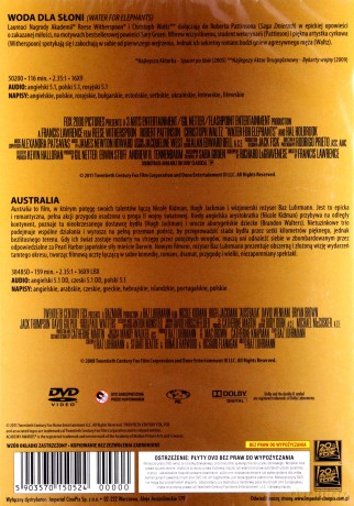 Woda dla słoni / Australia [BOX] [2DVD]