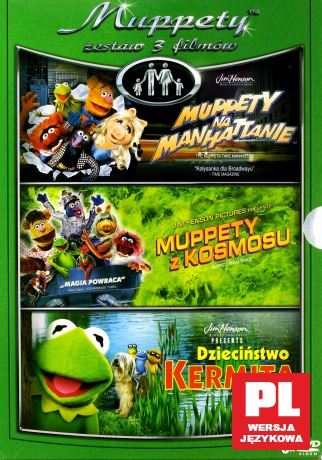Muppety Trylogia: Muppety na Manhattanie / Muppety z kosmosu / Dzieciństwo Kermita [BOX] [3DVD]