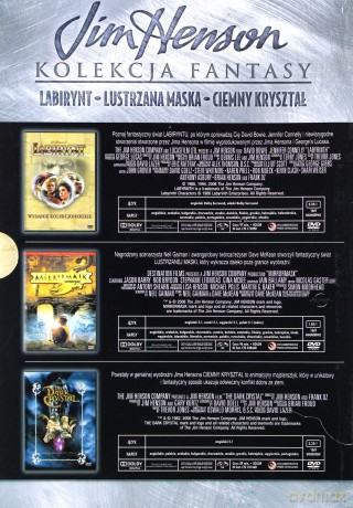 Kolekcja Fantasy Jim Henson: Labirynt / Lustrzana maska / Ciemny kryształ [BOX] [3DVD]