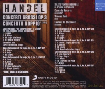 Silete Venti!: Handel Concerti Grossi Op. 3 - Handel (attr) Concerto per oboe e fagotto  [CD]