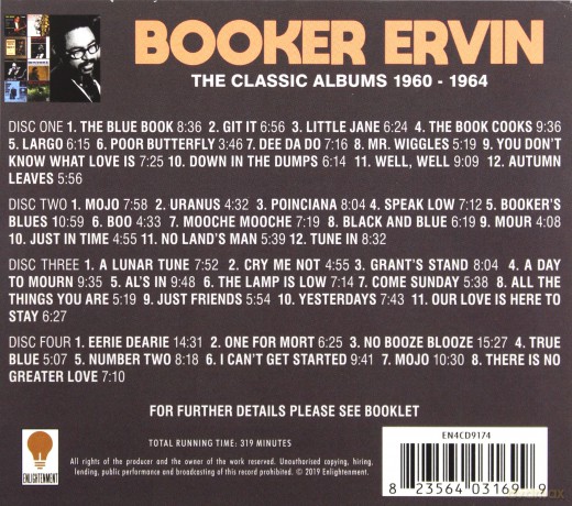 Booker Ervin: The Classic Albums 1960-1964 [4CD]