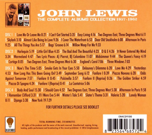 John Lewis: The Complete Albums Collection: 1957 - 1962 [4CD]