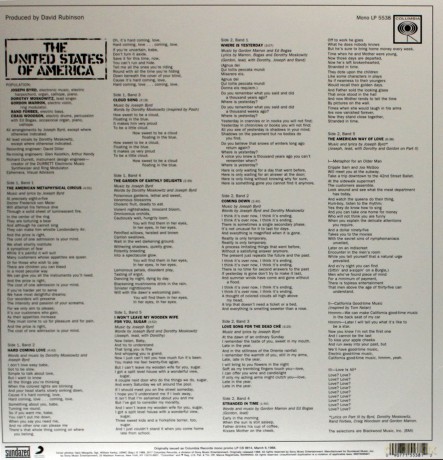 United States Of America: The United States Of America (Mono) [Winyl]