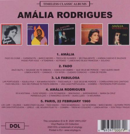 Amalia Rodrigues: Timeless Classic Albums [5CD]
