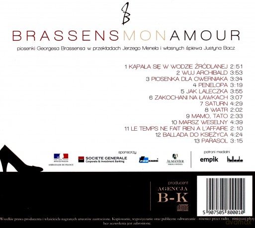 Justyna Bacz: Brassens Mon Amour [CD]