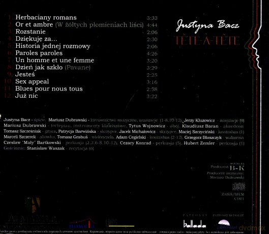 Justyna Bacz: Tete-A-Tete (digipack) [CD]