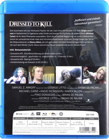 Dressed to Kill (W przebraniu mordercy) [Blu-Ray]