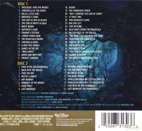 Into The Woods soundtrack (Tajemnice lasu) (Deluxe) [CD]