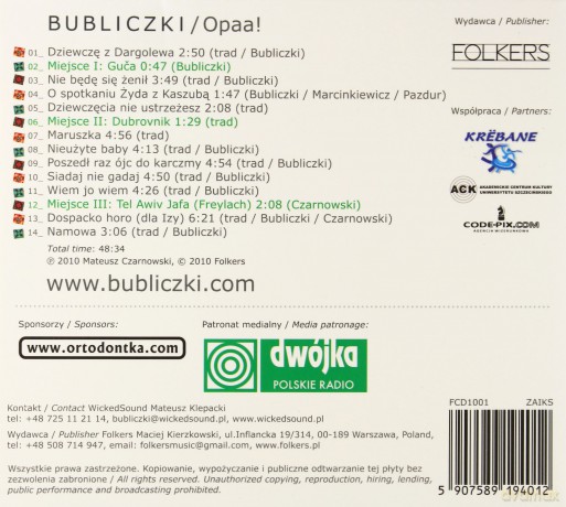 Bubliczki: Opaa! (digipack) [CD]