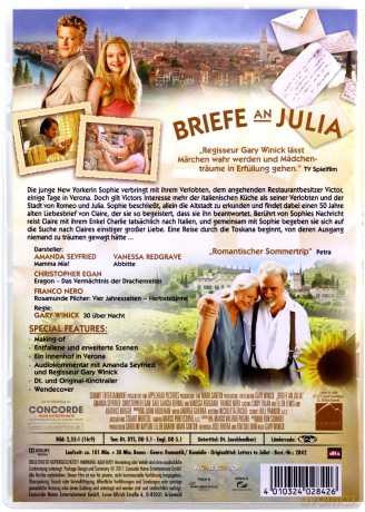 Letters to Juliet (Listy do Julii) [DVD]