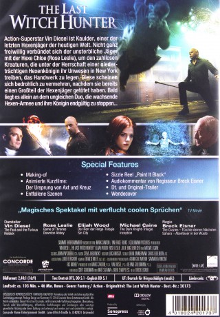 The Last Witch Hunter (Łowca czarownic) [DVD]
