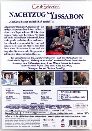 Night Train to Lisbon (Nocny pociąg do Lizbony) [DVD]