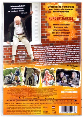 The Hundred Year-Old Man Who Climbed Out of the Window and Disappeared (Stulatek, który wyskoczył przez okno i zniknął) [DVD]