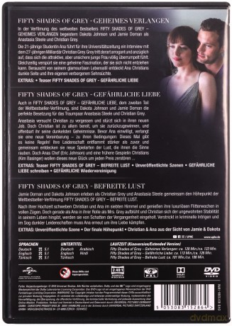 Fifty Shades of Grey 1-3 (Pięćdziesiąt twarzy Greya 1-3) [DVD]