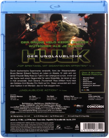 The Incredible Hulk (Niesamowity Hulk) [Blu-Ray]