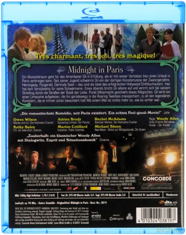 Midnight in Paris (O północy w Paryżu) [Blu-Ray]