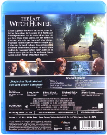 The Last Witch Hunter (Łowca czarownic) [Blu-Ray]