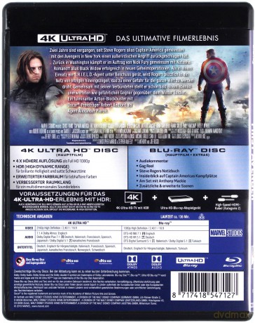 Captain America: The Winter Soldier (Kapitan Ameryka: Zimowy żołnierz) [Blu-Ray 4K]+[Blu-Ray]
