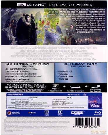 Maleficent: Mistress of Evil (Czarownica 2) [Blu-Ray 4K]+[Blu-Ray]