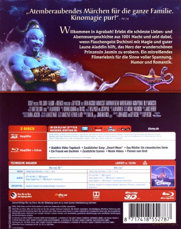Aladdin (Aladyn) (Disney) [Blu-Ray 3D]+[Blu-Ray]