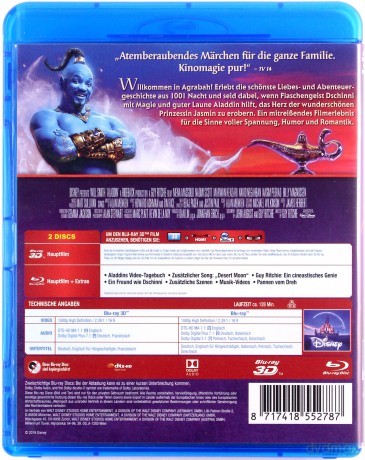 Aladdin (Aladyn) (Disney) [Blu-Ray 3D]+[Blu-Ray]