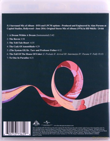 The Alan Parsons Project: Tales Of Mystery And Imagination (Blu-ray Audio) [Blu-Ray]